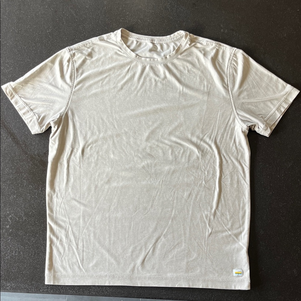 Vuori Men's Light Beige Short Sleeve Tee